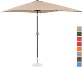 Uniprodo Grote parasol - crème - rechthoekig - 200 x 300 cm - kantelbaar