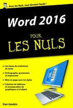 Poche pour les nuls - Word 2016 Poche Pour les Nuls