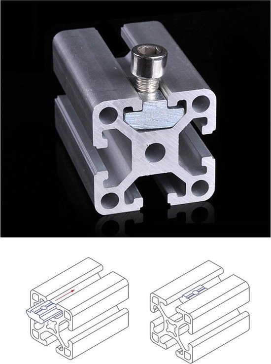 DIN 557 Vierkante moer M6 RVS-A2 (200 st.) | JRV Products