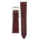 Morellato Horlogebandje - Morellato horlogeband X5278 Vintage - leer - Rood - bandbreedte 22.00 mm