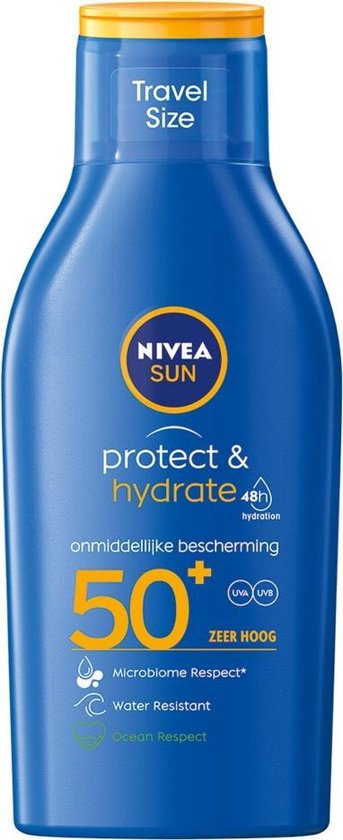 NIVEA SUN Protect & Hydrate Zonnemelk Travelsize SPF50+ - 100ML