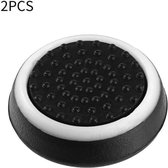 4 x Game Accessoire Siliconen Thumb Stick Grip Caps Beschermings Cover - [zwart en wit]