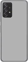 Geschikt voor Samsung Galaxy A53 5G hoesje - Grijs - Effen print - Siliconen Telefoonhoesje