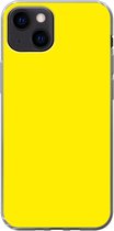 Geschikt voor iPhone 13 mini hoesje - Geel - Citroen - Neon - Kleuren - Siliconen Telefoonhoesje