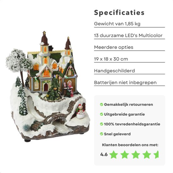 Lemax - 'Christmas City' - Verlicht gebouw - Exclusief adapter (werkt ook op batterijen) Uit de 'General Products' collectie