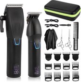 arash® Professionele Draadloze Baardtrimmer & Tondeuse voor mannen- Hoofdhaar - Haartrimmer - Tondeuses - Scheerapparaat Mannen - Inclusief Oplaadblok - Inclusief kappersset - Incl. Reistas