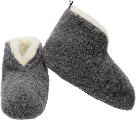 LuLu Slippers cheville -100% laine avec semelle antidérapante taille 41