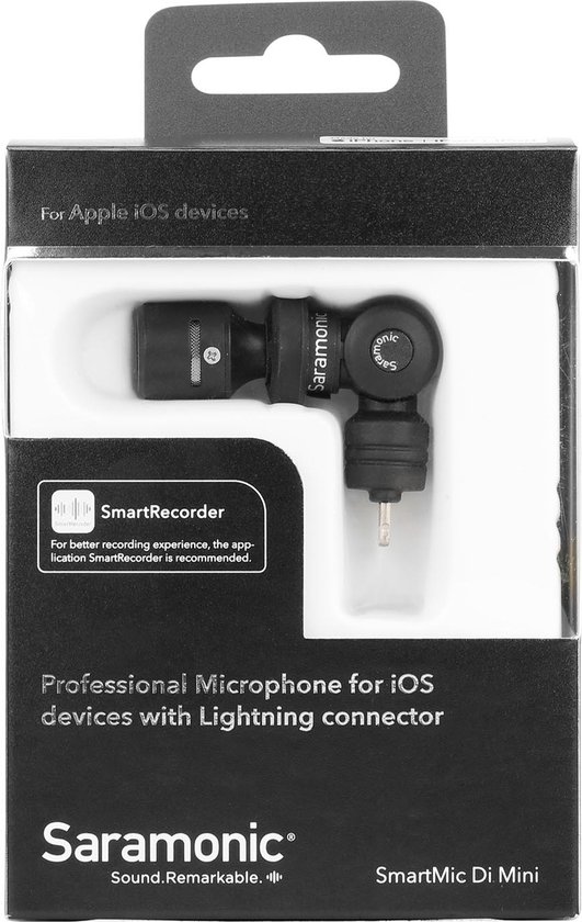 Saramonic SmartMic DI Mini iOS Microphone avec connecteur Lightning pour téléphone ou tablettes