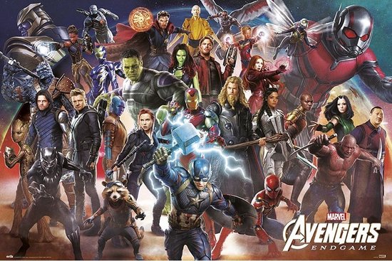 Hole in the Wall Marvel Avengers Maxi Poster-Endgame Line Up (Diversen) Nieuw