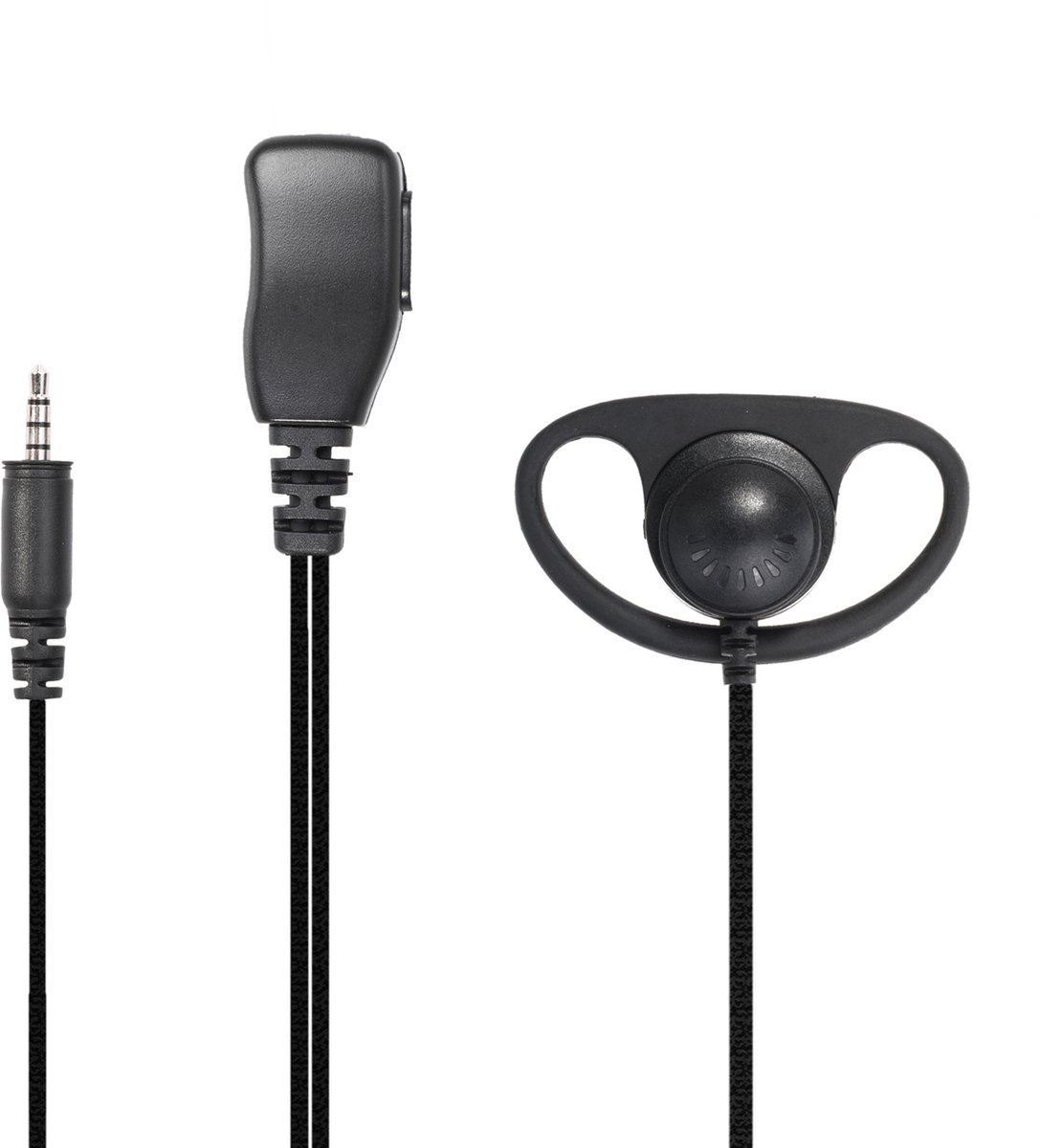 Hoornie - D-Shape Portofoon Headset voor Kenwood PKT-23E