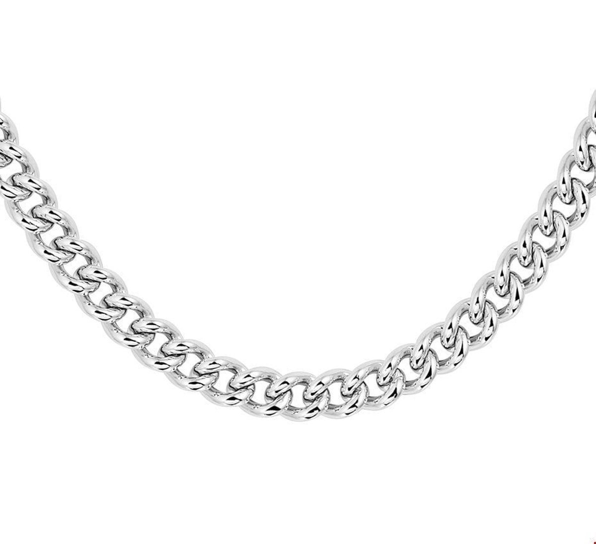 Zilver Gerhodineerde Collier gourmet 7 1329185