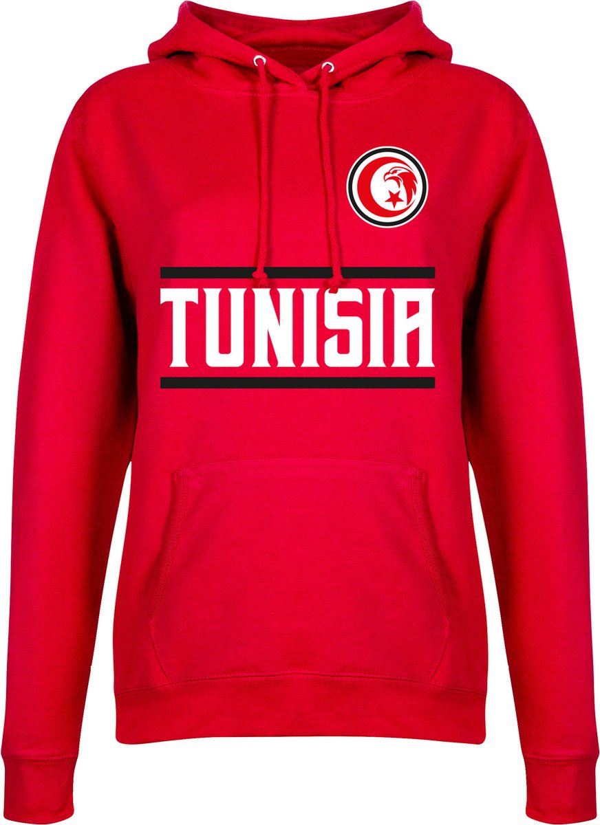Tunesië Team Hoodie - Rood - Dames - M
