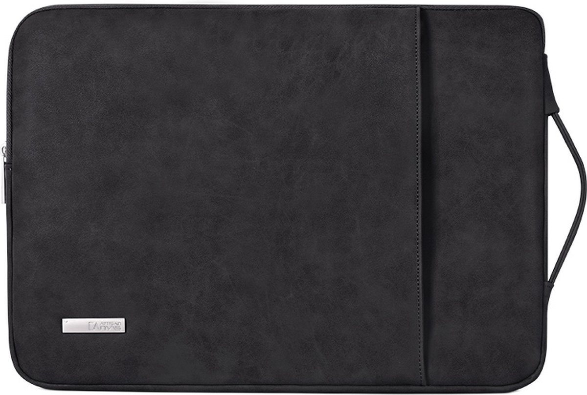 Laptophoes 15.6 Inch BK - Hoes Geschikt voor o.a MacBook 2021 (16 inch) - Laptop Sleeve - 15.6 Inch Laptop Case - Zwart