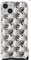 Trendy Telefoonhoesjes Geschikt voor iPhone 14 Plus Telefoonhoesje met doorzichtige rand Salamander Grey