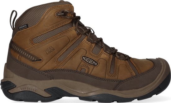 Chaussures de randonnée Keen Circadia Mid Waterproof Homme Bison/ Brindle | Marron | Cuir | Taille 43