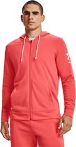 Under Armour Rival Terry Full Zip Hoody - Sporttruien - rood - Mannen