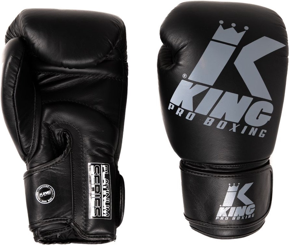 King Bokshandschoenen KPB/BG Platinum 7 Zwart/Grijs