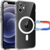 Hoesje Geschikt voor iPhone 11 Pro hoesje magnetisch backcover- Transparant case - Arara