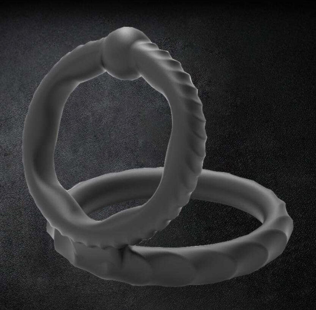 Goedkoopste Erodit® Siliconen dubbele penis cockring - cockring - ejaculatie vertragend - langere erectie - Sex toy voor mannen - Sekspeeltjes - Erotiek voor mannen - Erotiek voor koppels