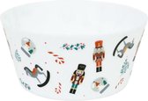 Bol de Noël avec casse-noix - Wit / Multicolore - Plastique - Ø 25 cm - gobelets de fête