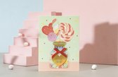 5 x 3D Pop up Minikaartjes + Mini-envelopjes / kleine cadeau kaartjes met enveloppen | Sweetie for you
