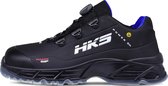 HKS CPO 10 BOA S3 werkschoenen - veiligheidsschoenen - safety shoes - laag - heren - antislip - ESD - lichtgewicht - Vegan - zwart - maat 43