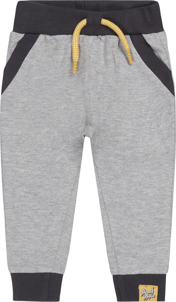 Dirkje baby jongens joggingbroek Brake Rules Grey - Maat 68