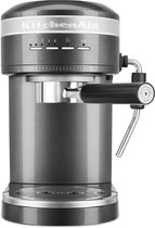 Bol.com KitchenAid Espressomachine Artisan - koffiemachine met slimme sensortechnologie stoompijpje en accessoires - Grijs aanbieding