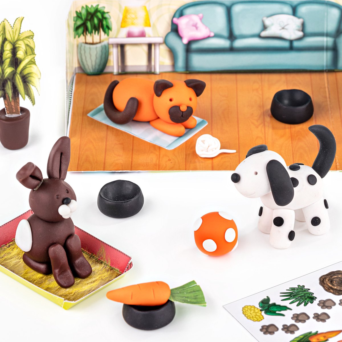 FIMO kids 8034 - ovenhardende boetseerklei - Form&Play set "Huisdieren" — afbeelding 5