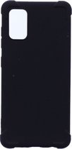 Shockproof Flexibele achterkant Silicone hoesje zwart Geschikt voor: Samsung Galaxy S21 FE