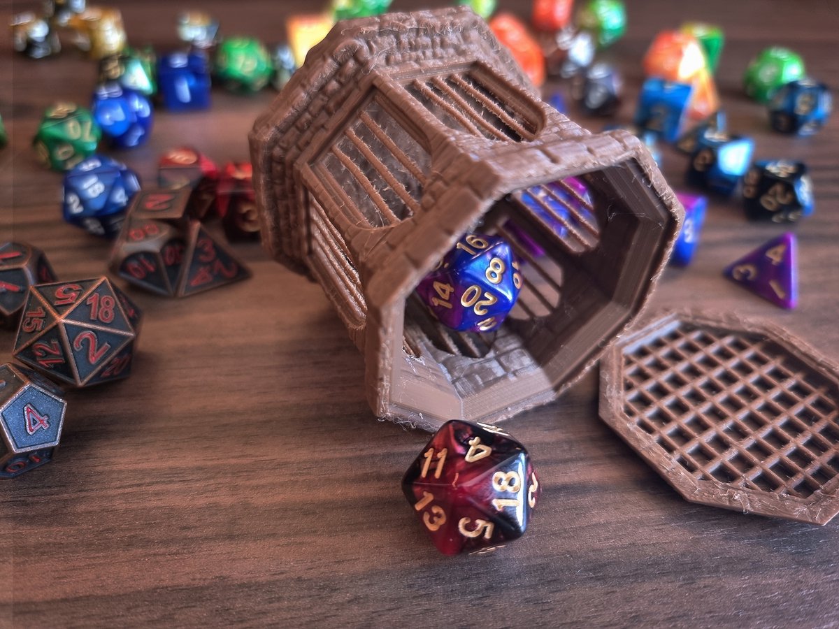 Haxtec Dragon Dice Jail Guardian DND dobbelstenen lade