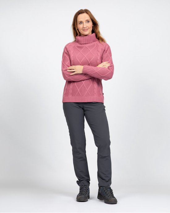 Life- Line - Margot Pull Femme - Rose - Cardigan Outdoor - Cardigan Randonnée - Polaire Rose