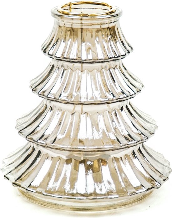Housevitamin Waxinelichthouder Kerstboom Amber
