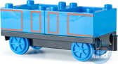 Trein wagon onderstel met blauwe containers