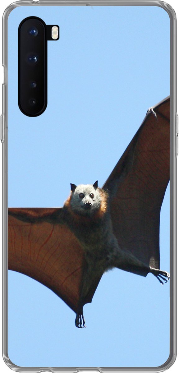 Telefoonhoesje Geschikt voor OnePlus Nord hoesje - Vleermuis - Lucht - Vleugel - Siliconen Telefoonhoesje Telefoonhoesje