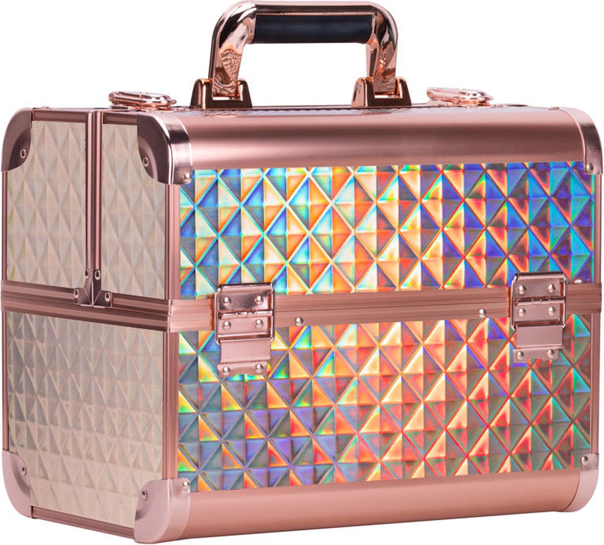 Goedkoopste Aluminium Koffer Gold Unicorn met opbergvakken
