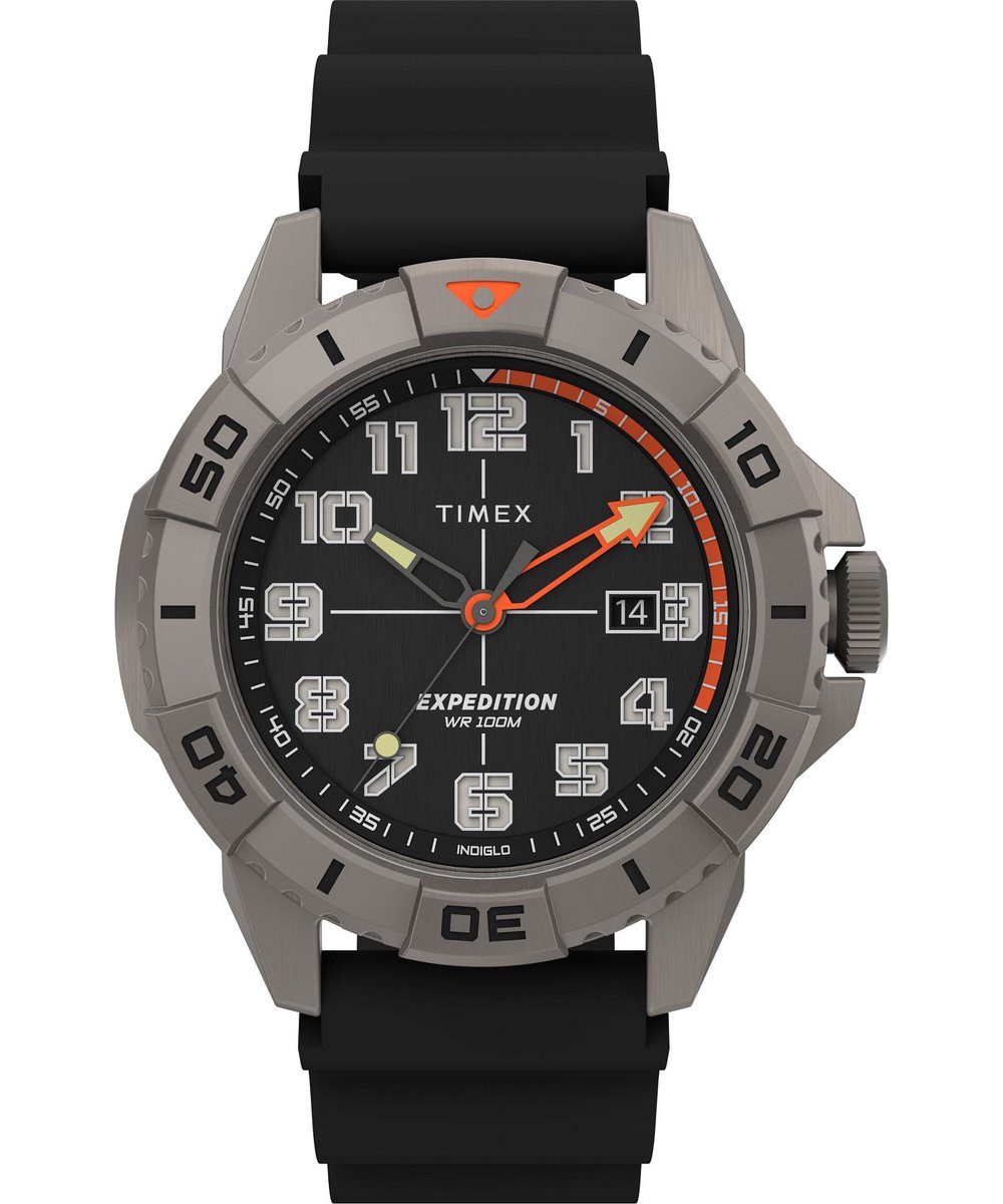 Timex Expedition North Ridge TW2V40600 Horloge - Siliconen - Zwart - Ø 42 mm