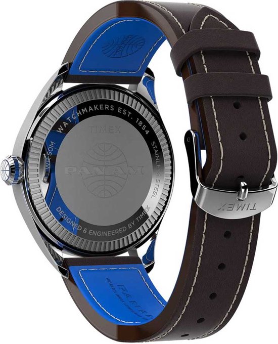 Timex Pan-Am TWG030100 Horloge - Leer - Bruin - Ø 42 mm