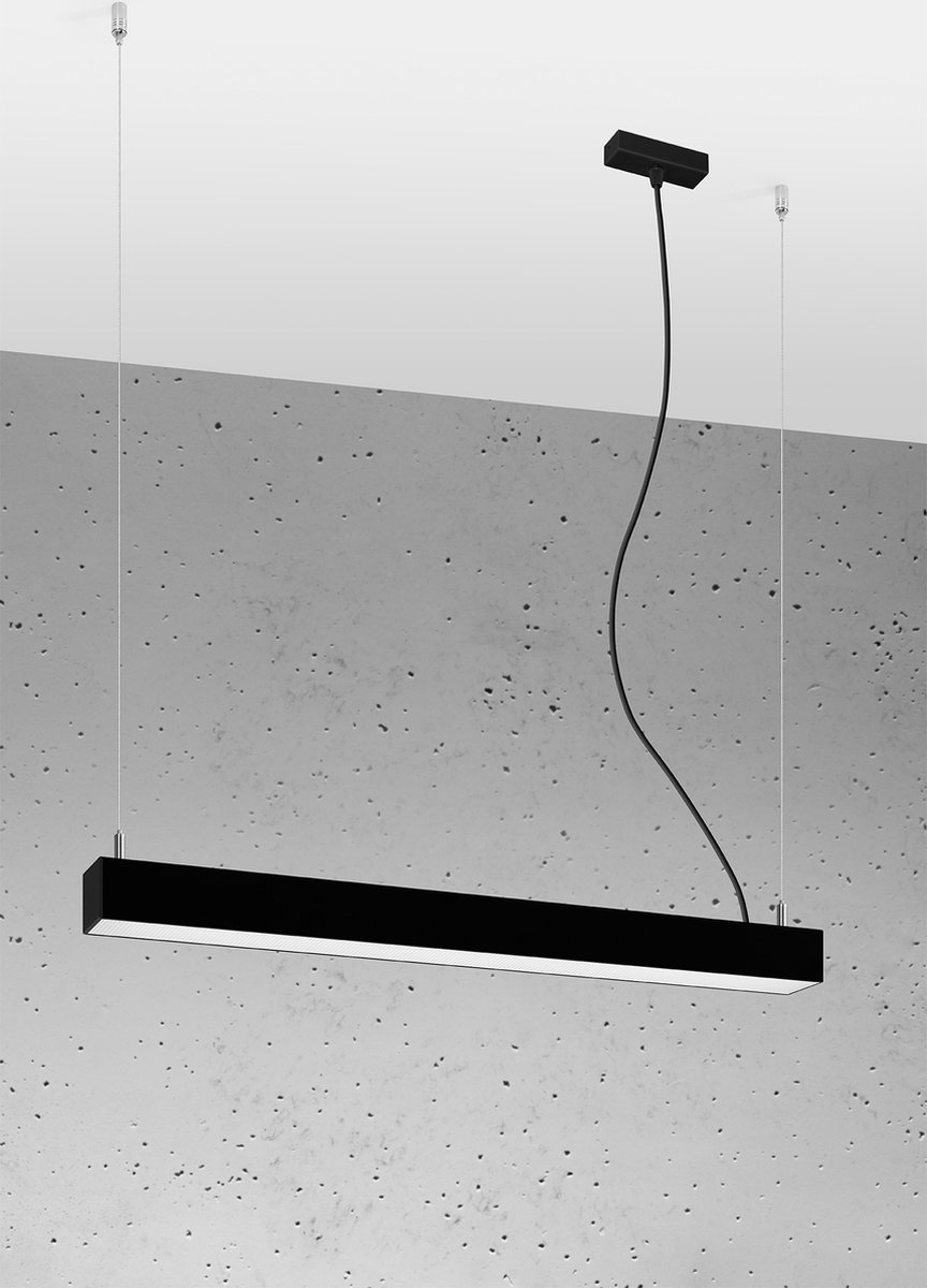 Trend24 Hanglamp Pinne 65 - Hanglampen - Woonkamer Lamp - Hallamp - LED - Zwart