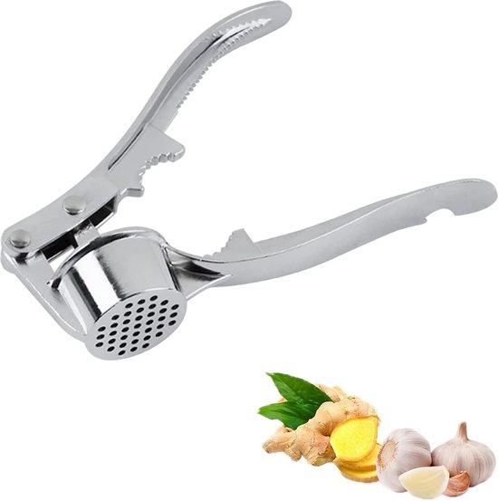 Presse-ail Inox Avec Poignée Ergonomique - Hachoir à Ail Et Gingembre, Zinc
