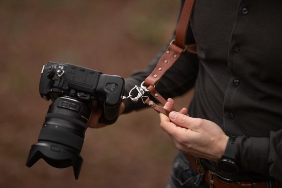 YONO Harnais d'appareil photo en cuir pour appareil photo système - Riem  d'appareil