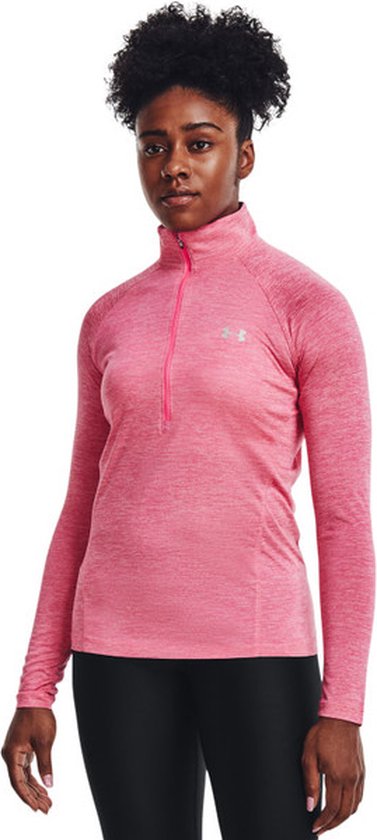 Under Armour Tech 1/2 Zip Top - sportshirts - Pink - Vrouwen