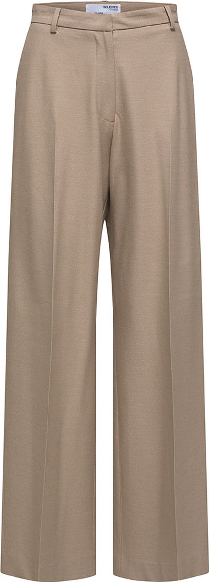 Selected Femme Eliana HW Wide Pant Nomad Melange