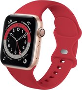 Bracelet en Siliconen Smartwatch - Convient au bracelet en silicone Apple Watch - rouge - Taille: 42 - 44 - 45 - 49mm - Strap-it Watchband / Wristband / Bracelet