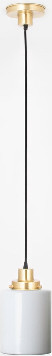 Hanglamp aan snoer Strakke Cilinder 20's Messing - Art Deco Trade