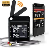 Nomestic® Smart Vleesthermometer – BBQ thermometer – Vleesthermometer Bluetooth – Oventhermometer - Meat thermometer - Inclusief Mobiele App