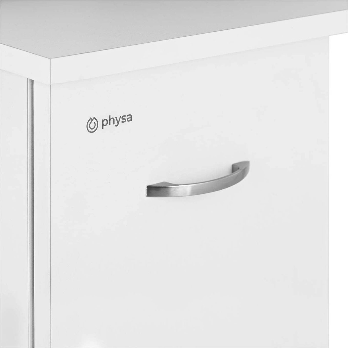 physa Manicure tafel - 1037 x 408 x 800 mm - zwart/wit - met polssteun