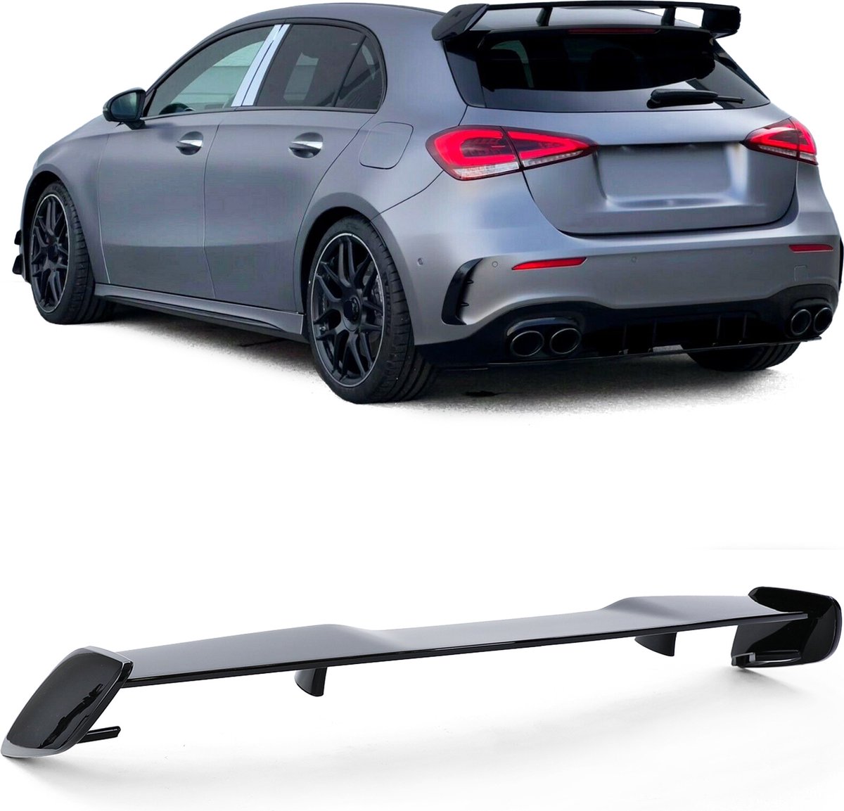 Ailerons Latéraux Pare-Chocs Avant Pour Mercedes Classe A W177 (2018-2022) - Finition Noir Brillant Ou Carbone
