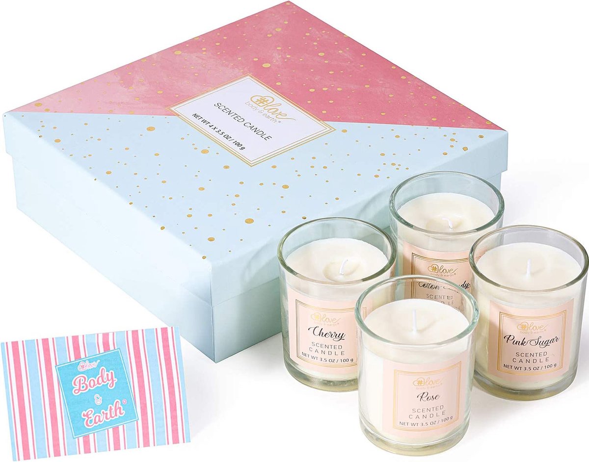 Scented Candle Set – Geurkaarsen Cadeauset – Geurkaarsenset - Geurkaarsen geschenkset