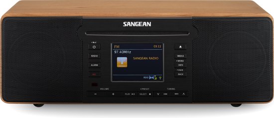 Sangean DDR-66BT Persoonlijk Digitaal Walnoot